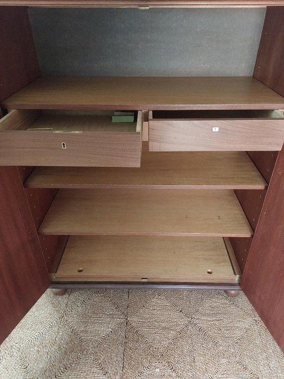 Vintage teak cabinet with shelves and drawers – Storage cabinet, Wood (photo 4 of 5)