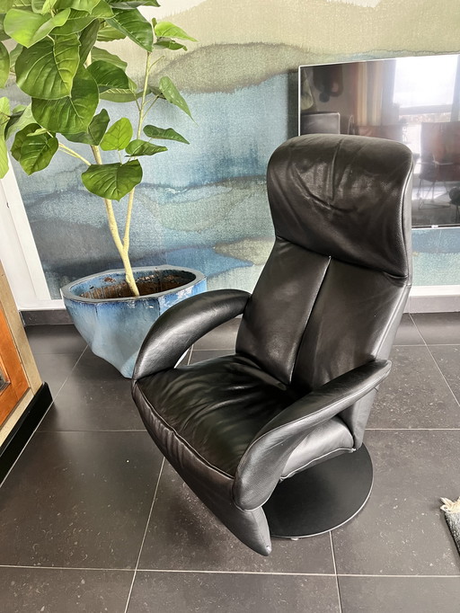 Jori Relax Armchair Black Leather