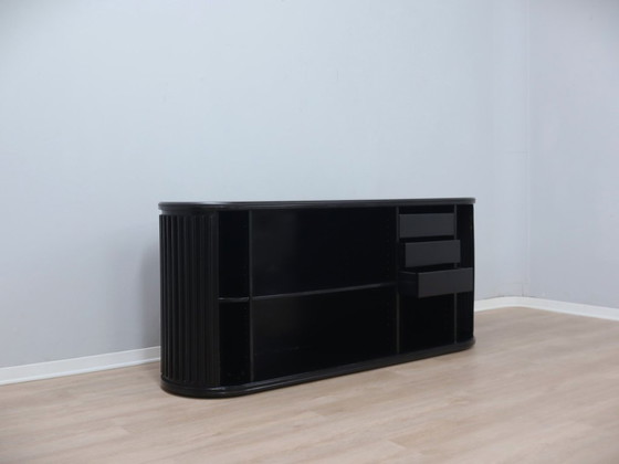 Image 1 of Vintage A'dammer gelamineerd dressoir van A. van den Nieuwelaar voor De Padova 1970