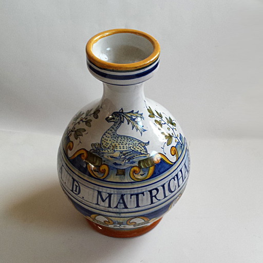 Handpainted Italian Deruta Vase