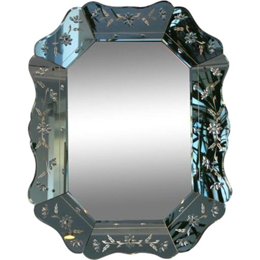 Miroir vintage à facettes