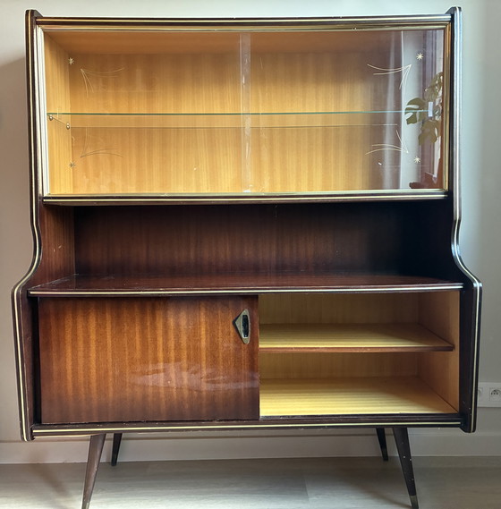 Image 1 of Jaren '60 Buffetkast Mid-Century Modern Sterreglas