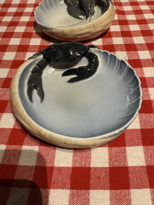 Royal Copenhagen Piatto di granchio vintage Jorgen Balslev (1960-1969)