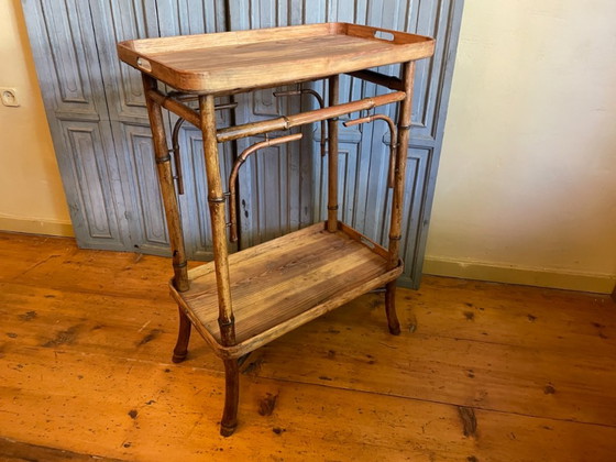 Tea Trolley Table A Tisane Vichy Antique, Side tables, Bamboo, Brown (photo 18 of 22)