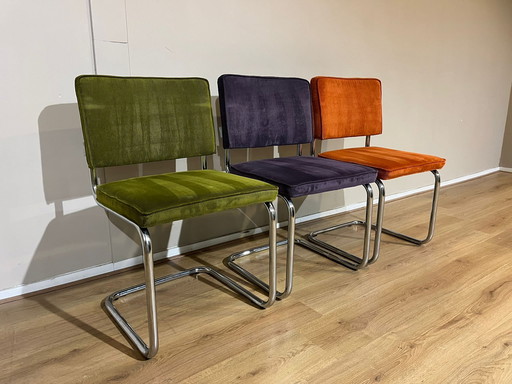3x Zuiver Ridge Rib Kink Dining Chairs - Design - Top condition
