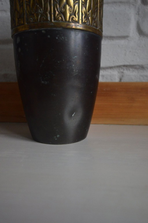 Jugendstilvase Messing 20er Jahre Art  ART NOUVEAU 