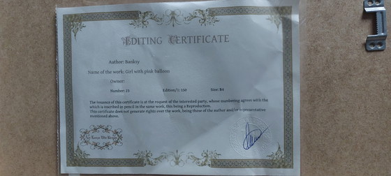 Image 1 of La chica del globo rojo - Banksy - Edición limitada Ars Longa Vita Brevis