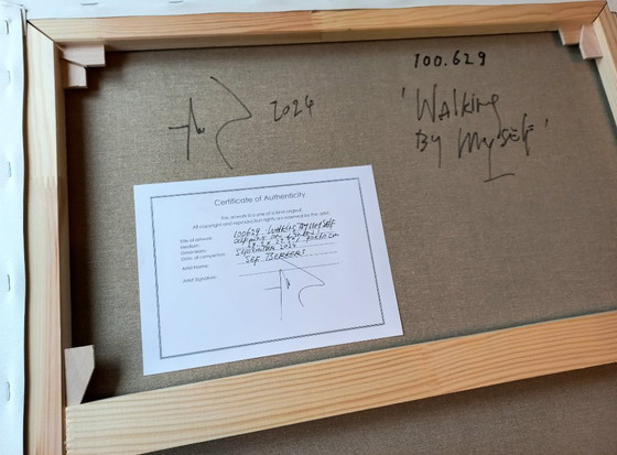 Image 1 of Óleo "Caminando solo" Sef Berkers