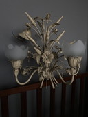 Lampadario Hollywood Regency Coco Chanel, fascio di grano