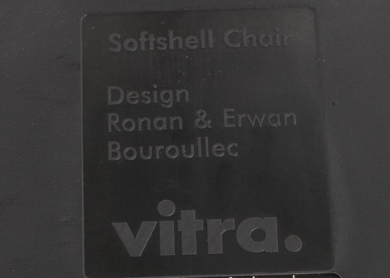 Image 1 of 2x Vitra Softshell chair dark green