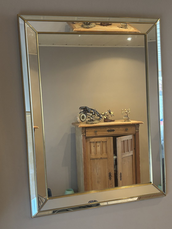 Image 1 of Vintage Deknudt spiegel (Messing)