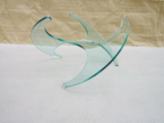 Tavolino da caffè con elica in vetro – Ronald Schmitt, Tavolini da caffè, Glass (photo 3 of 7)