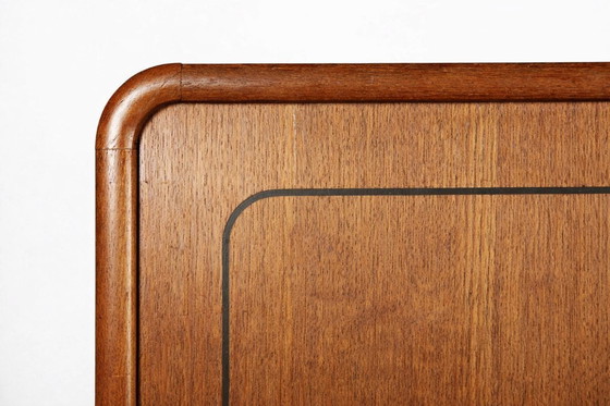 Image 1 of Credenza alta vintage in teak marrone danese moderno di metà secolo, anni '50