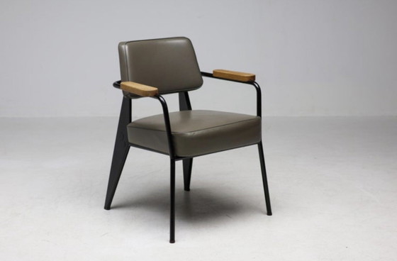 Vitra Jean Prouvé Direction Fauteuil – G-Star RAW | Rare First Edition #879 – Poltrone, Alluminio, Pelle (photo 2 of 14)