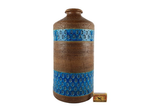XL Vaso d'epoca in ceramica Bitossi "Zingo" Ceramica italiana 1960 di Aldo Londi