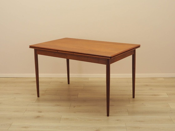Image 1 of Mesa de teca, diseño danés, década de 1970, fabricada en Dinamarca.