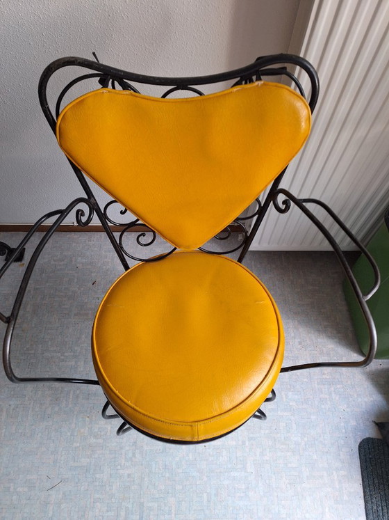 Set da pranzo vintage in ferro battuto per interni ed esterni – Set da giardino, Metallo (photo 9 of 14)