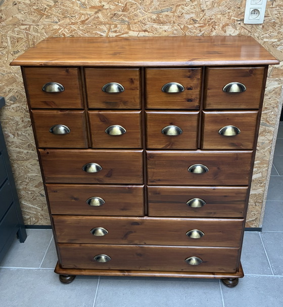 Magnifique armoire d'apothicaire en pin / commode – Wood (photo 3 of 6)
