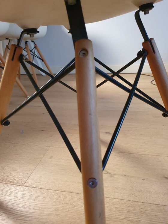 6x Replica Eames Daw Chair, Esszimmerstühle, Metall, Kunststoff, Schwarz (Foto 4 von 5)