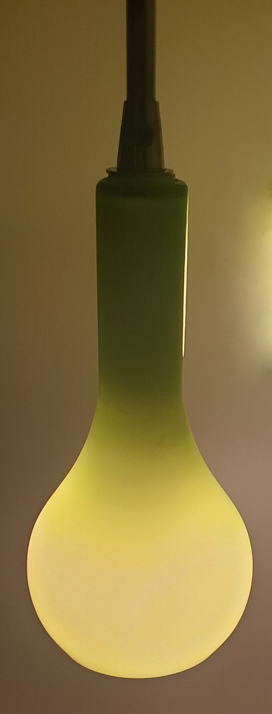Image 1 of Nordlux - Diseño danés - 2 lámparas colgantes de cristal opalino