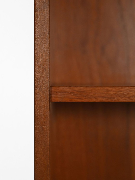 Image 1 of Wall-mounted Scandinavian teak shelf