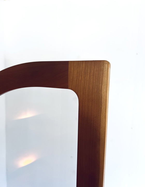 Image 1 of Vintage teak arch cabinet with display case, Dyrlund '70s