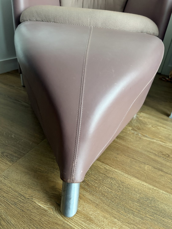 Image 1 of Fauteuil Leolux Excalibur avec pouf