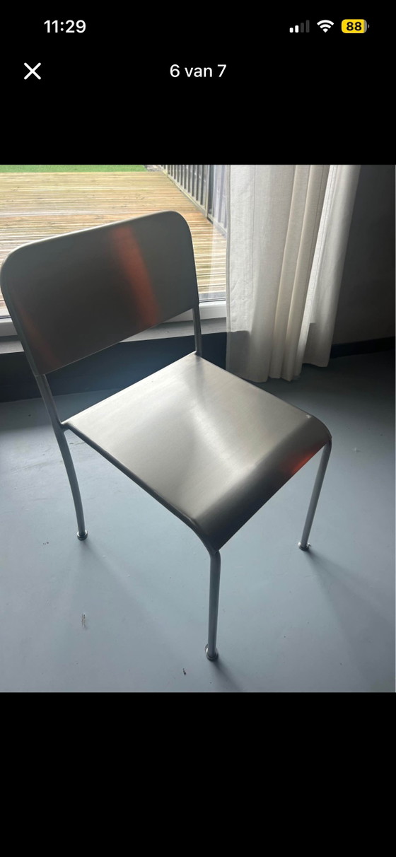 4 x Zara Home stoelen – Eetkamerstoelen, Aluminium (photo 4 of 5)