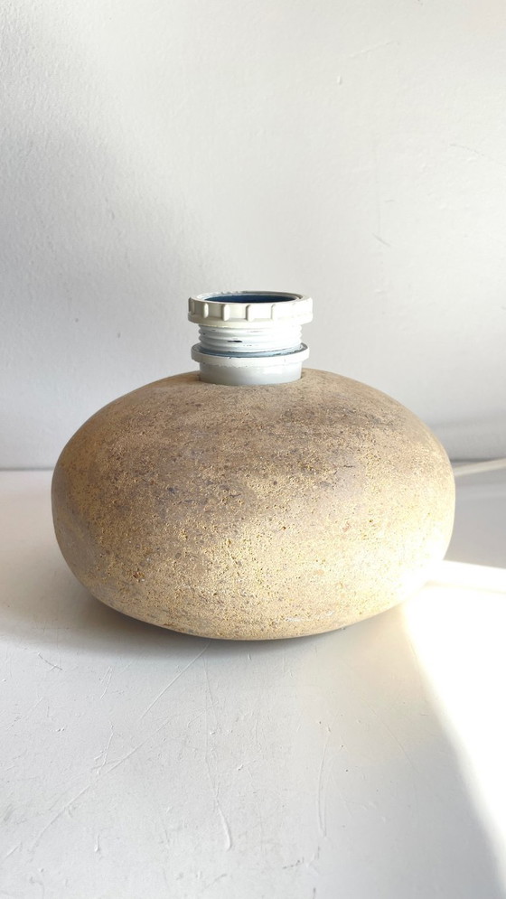 Image 1 of LAMPE Galet en PIERRE Naturelle VINTAGE
