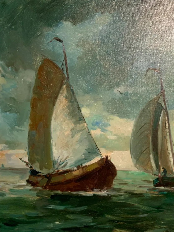 Painting "North Sea". – Paintings & Drawings, Canvas (photo 3 of 4)