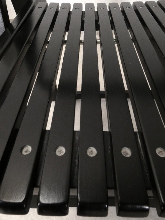 Image 1 of  4 Trieste folding chairs with storrage table - Aldo Jacober for A. Bazzani 