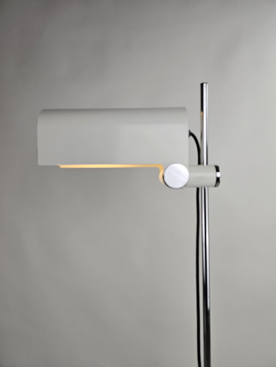 Image 1 of Lampada da terra in metallo bianco Braun Feldweg per Doria Leuchten anni '60