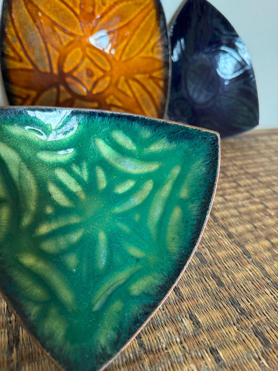 Image 1 of Vassoio tascabile in rame smaltato anni '60