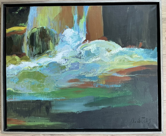 Image 1 of Nuray Atas - Cascada, pintura de paisaje