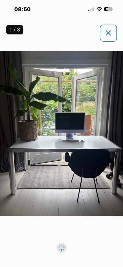 Table Kho Le Liang 160x80 – Kho Liang Ie, bureau, Metal