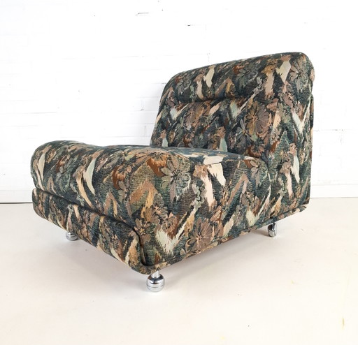 Vintage Modulaire Bank 3 Delig Mid Century Modern Design – modulaire banken, Textile (photo 2 of 12)