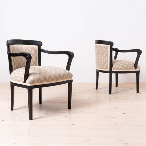 Set of 2 Biedermeier Armchairs in Rustic, Countryside Style, Austria, circa 1850