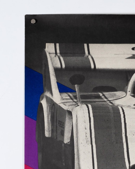 Image 1 of Porsche Wins Mosport Can-Am – 1973 – Original Vintage Porsche Poster by Atelier Strenger – Mid-Century Modern – 102x76 cm