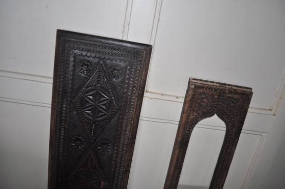Hungarian Wooden Panels, 1940s, Set of 2 – Wall decoration, Vintage (photo 3 of 7)