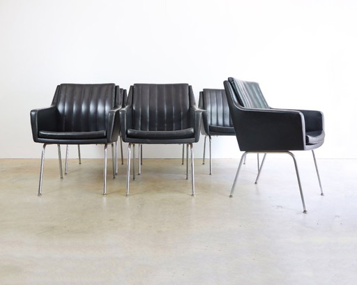 6x sedie vintage Giroflex Martin Stoll