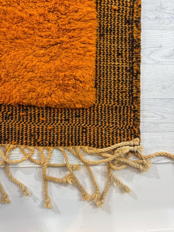 Image 1 of Handgeknüpfter Berberteppich in Orange, 200 cm x 300 cm