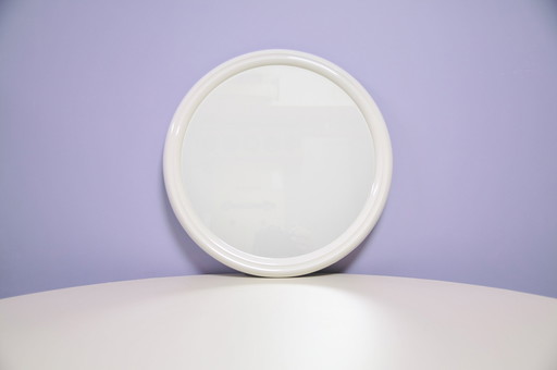 miroir rond vintage Tiger blanc