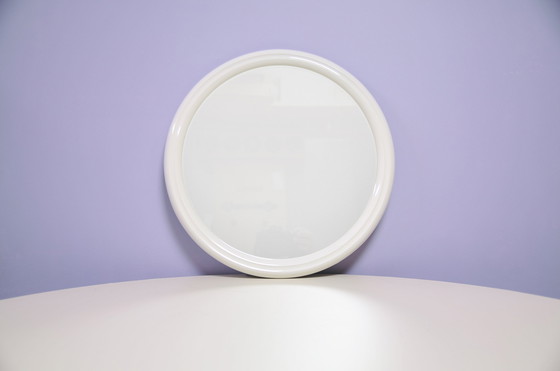 Image 1 of specchio rotondo bianco vintage Tiger