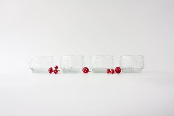 Ciotole da dessert in vetro testurizzato stile scandinavo, anni '60 – Accessori da tavola (photo 4 of 11)