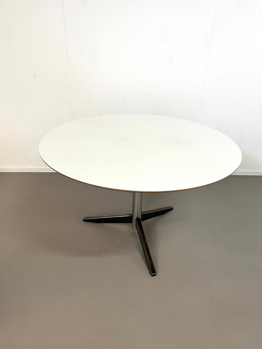 TE)^ table de salle à manger ronde par Martin Visser pour 't Spectrum Bergeijk 1961