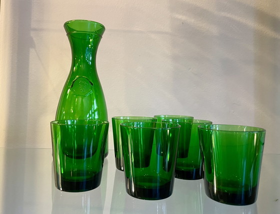 Image 1 of Caraffa da vino italiana con 6 bicchieri