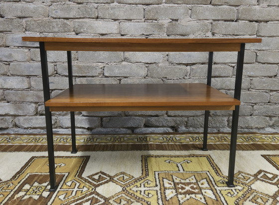 Image 1 of Klein teak bijzettafeltje Jese Möbel 1960 vintage