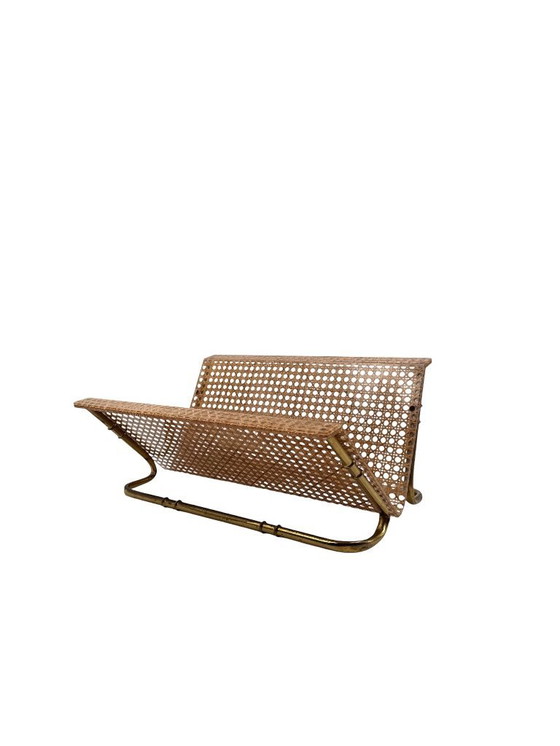 Image 1 of Zeitschriftenständer im Hollywood-Regency-Stil, Italien, 1970er Jahre