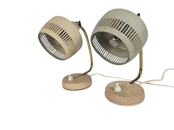 Robert Pfäffle KG - 2 table lamps - metal - brass - Germany - 1960's (photo 3 of 12)