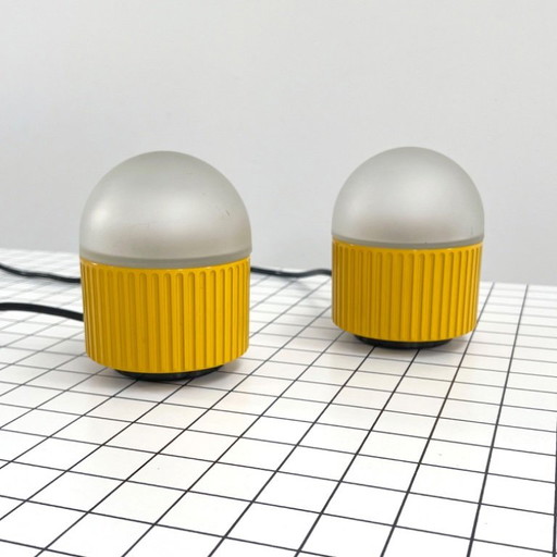 Paar Bulbo-Tischlampen von R. Barbieri & G. Marianelli für Tronconi, 1980er Jahre